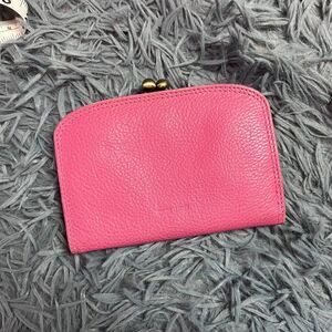 Vintage Genuine Leather Pink Wallet